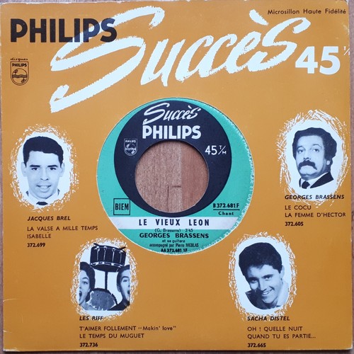 Georges brassens 45t - brassens, box