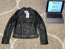 Perfecto veste cuir - cuir, noir