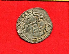 ( F.3) BRETAGNE JEAN IV DOUBLE DENIER A L'HERMINE (NANTES) TRÈS RARE