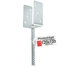 Support de poteau de 120 mm support de poteau en forme de U avec ancrage en b...