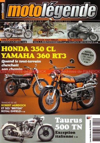 Moto legende 243 honda 350 - legende,