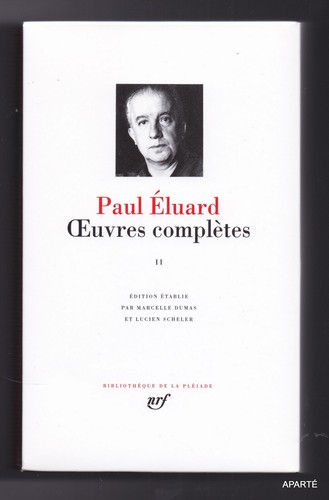 Eluard oeuvres completes - oeuvres,