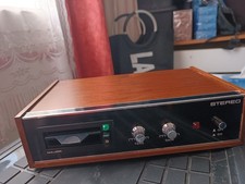 Préampli stéréo vintage MAJOR bois – 110/220 V – sortie DIN – NOS état neuf