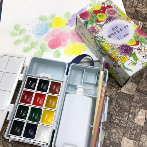 Coffret aquarelle transparent