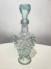 Magnifique Ancienne Bouteille En Verre Mouler Grappe De Raisin Vintage 500 ml