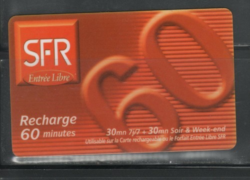 Télécarte sfr rouge orange - tÉlÉcarte,