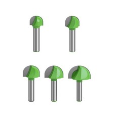 5 Pcs 8mm Tige Routeur Core Box Bits CNC Fraise à Rainure Ronde Outils à Bois...