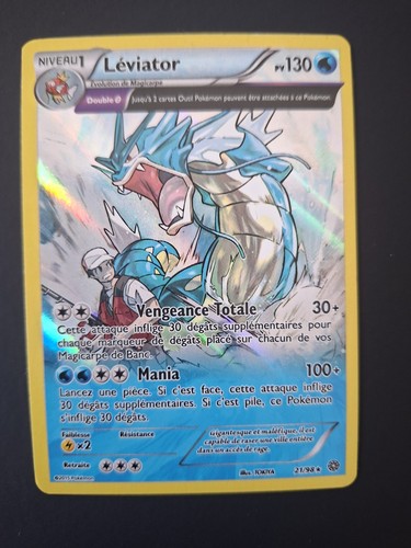 Carte pokemon léviator 98 - carte, 21/98