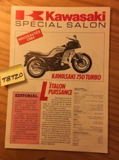 Kawasaki 1984 750 900 Ninja ZX ZX750 turbo KLR600 cross prospectus moto brochure