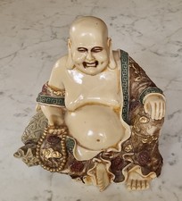 Statue BOUDDHA RIEUR associé à la chance, prospérité- collection LEONARDO- Asie