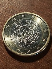 pièce de 1 euro Saint Marin 2015