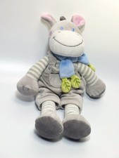 Doudou Peluche Cheval gris