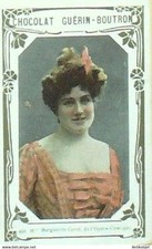 Chromo chocolat Guerin Boutron (celebrites) Carre Marguerite soprane opera 449
