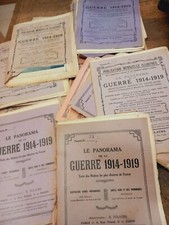 le panorama de la guerre 1914-1919  lot de 51 fascicules