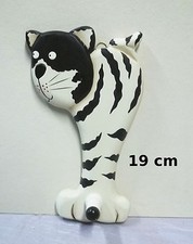 chat en bois ,patère,porte manteau,décoration, chat,cat ,collection   **G22