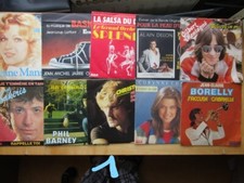 lot 10 DISQUES VINYLES 45 T AU CHOIX - voir les lots N° 1 / 2 / 3 / 4 / 5 - BE