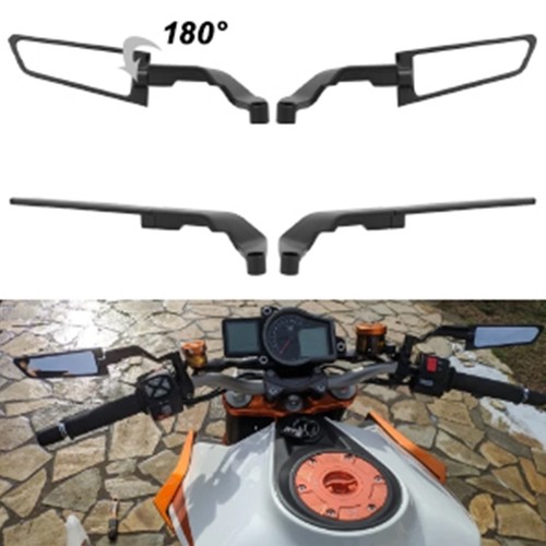 Adjustable black rearview wind - black,
