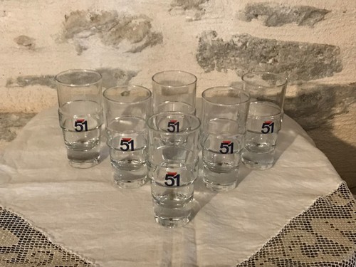 Lot verres pastis 51 - verres, "pastis