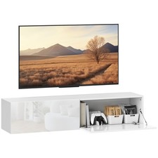 HOMCOM Meuble TV 140x33x29.8cm