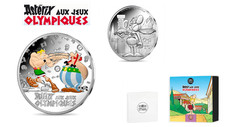 Coffret 10€ Euros Argent 999/1000 Asterix aux Jeux Olympiques Colorisée 2024