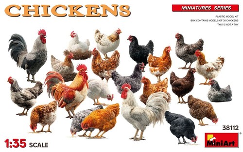 Miniart poules coqs 1 35 - miniart, 1/35