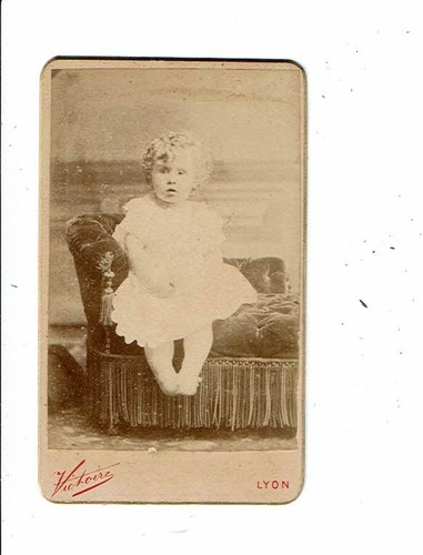 Photographie cdv fillette - cdv,
