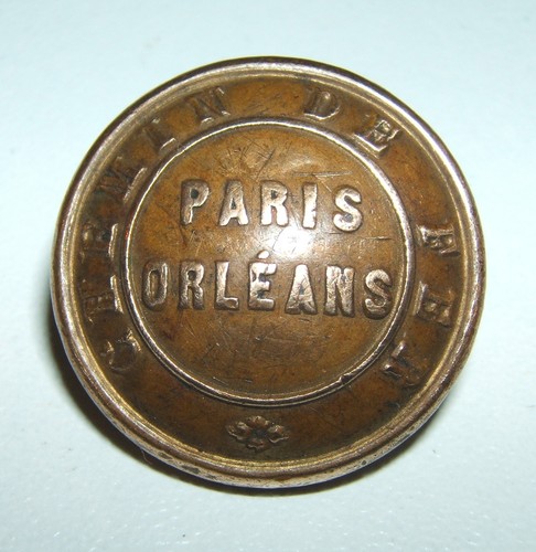 Bouton dore chemin fer - dore, de