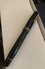 stylo plume UNIC celluloïd noir plume or 18k semi flexible 1940’s