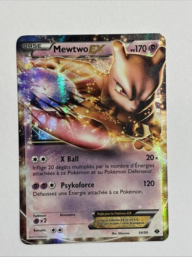 Carte pokémon mewtwo 99 - carte, ex