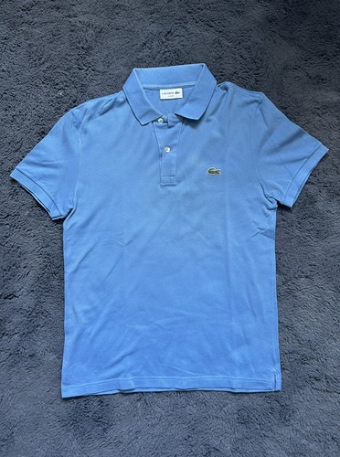 Polo lacoste bleu ciel homme - lacoste,