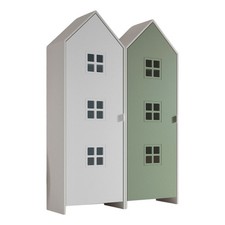 Pack - 2 Armoires Enfant "Casami Bruges" 171cm Vert & Blanc