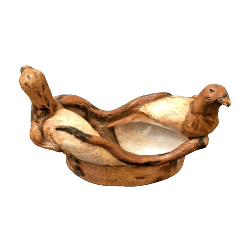 Ancien vide poche oiseaux bois - vide,
