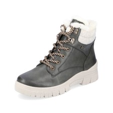 Boots bottine cuir textile