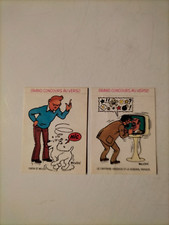 2 AUTOCOLLANTS TINTIN HADDOCK
