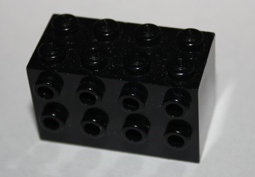 Lego black brick 2x4x2 ref - brick,