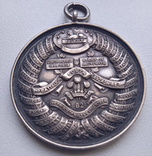 1907 SOUTH LANCASTER REGIMENT BRITISCH MILITARY SILVER MEDAL to a FRENCH SOLDIER