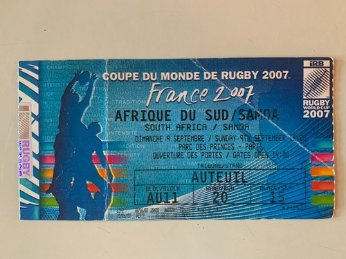 Ticket match rugby - rugby, world
