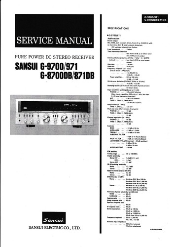 Service manuel instructions - manuel, d'instructions