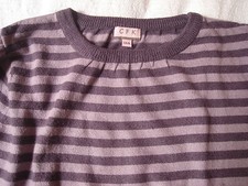 PULL CFK Monoprix 13 14 ANS TBE cachemire angora mariniere marin 