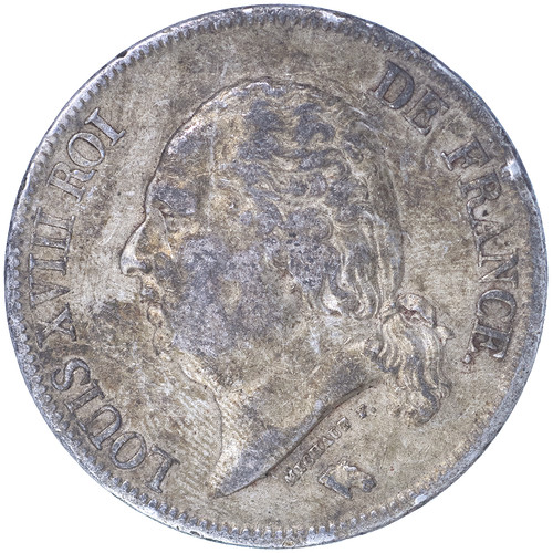 Louis xviii francs - xviii-5,