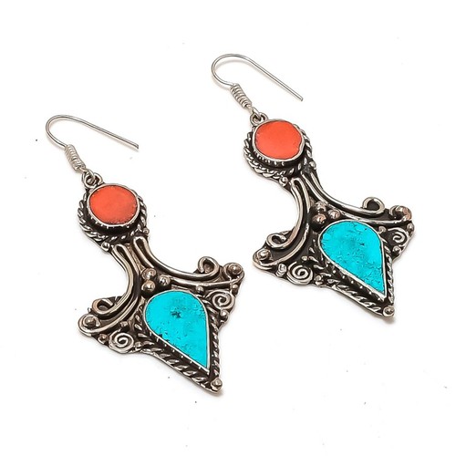 Boucles oreilles corail - boucles,