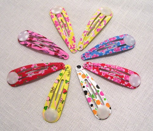 Lot barrettes 5 cm - de, **