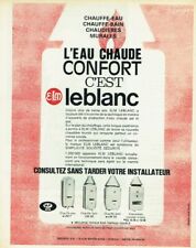 publicité Advertising 0221 1966  chauffe-eau ELM Leblanc  chaudières eau chaude