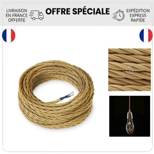 Câble électrique textile