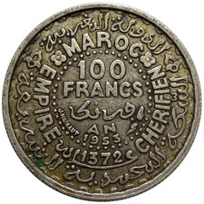 MAROC 100 Francs 1953