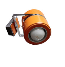 Applique Spot Orange et chrome années 70 Déco Design Vintage Rétro Made in Italy