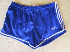 Short OM OLYMPIQUE DE MARSEILLE 1988 ADIDAS vintage VENTEX bleu football 90 L