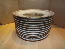 Lot de 12 assiettes " porcelaine de Limoges " 23,5 cm de diamètre