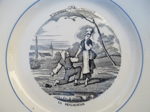 Ancienne assiette parlante - ancienne,