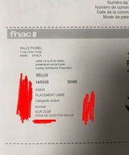 3 places spectacle Sellig